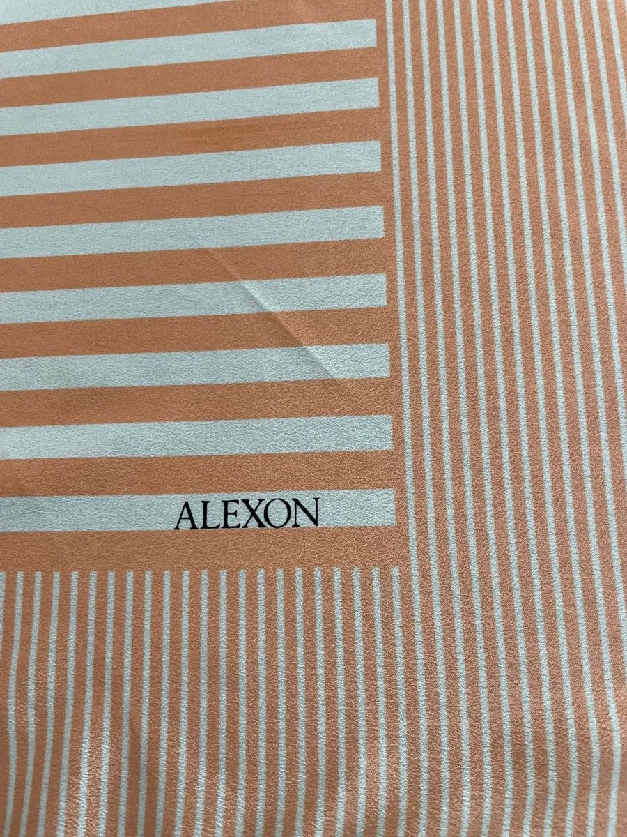 Foulards, Tücher & Schals: Carré  Alexon rayé orange blanc 70x70cm – Neu (gemäss Beschreibung) aus Vuippens von ale_6gkb 1