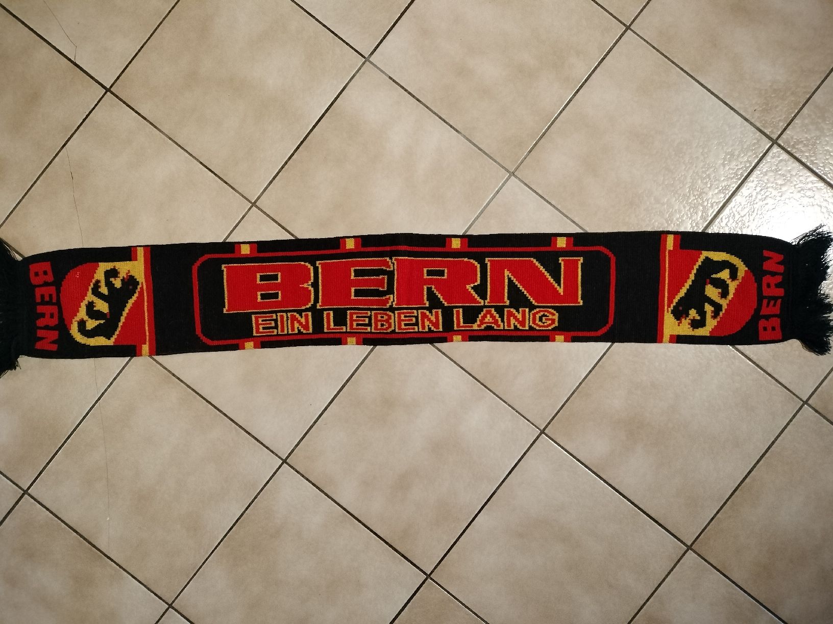 Foulard & Sciarpe: SC Bern SCB Fan Schal – Usato da Schwanden Sigrisw venduto da Wibe81 1