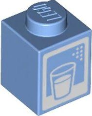 Lego Kit di costruzioni: Lego 2x Stein mit Milch Muster (3005pb044) – Nuovo (secondo la descrizione) da Basel venduto da Swi-7621