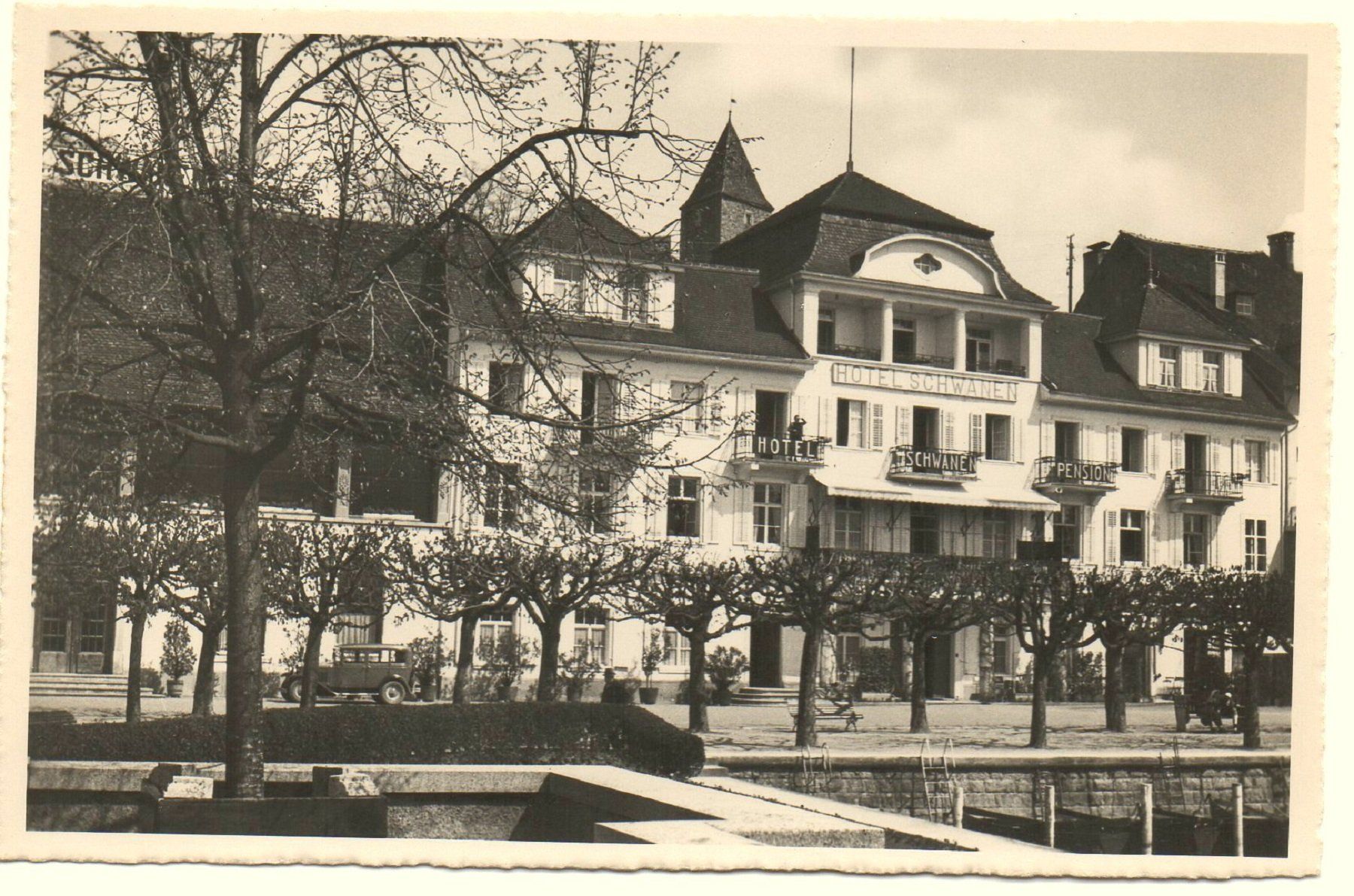 Cartes postales: RAPPERSWIL Hotel Schwanen - Oldtimer, Auto – Neuf (Voir description) à Jona par philajona
