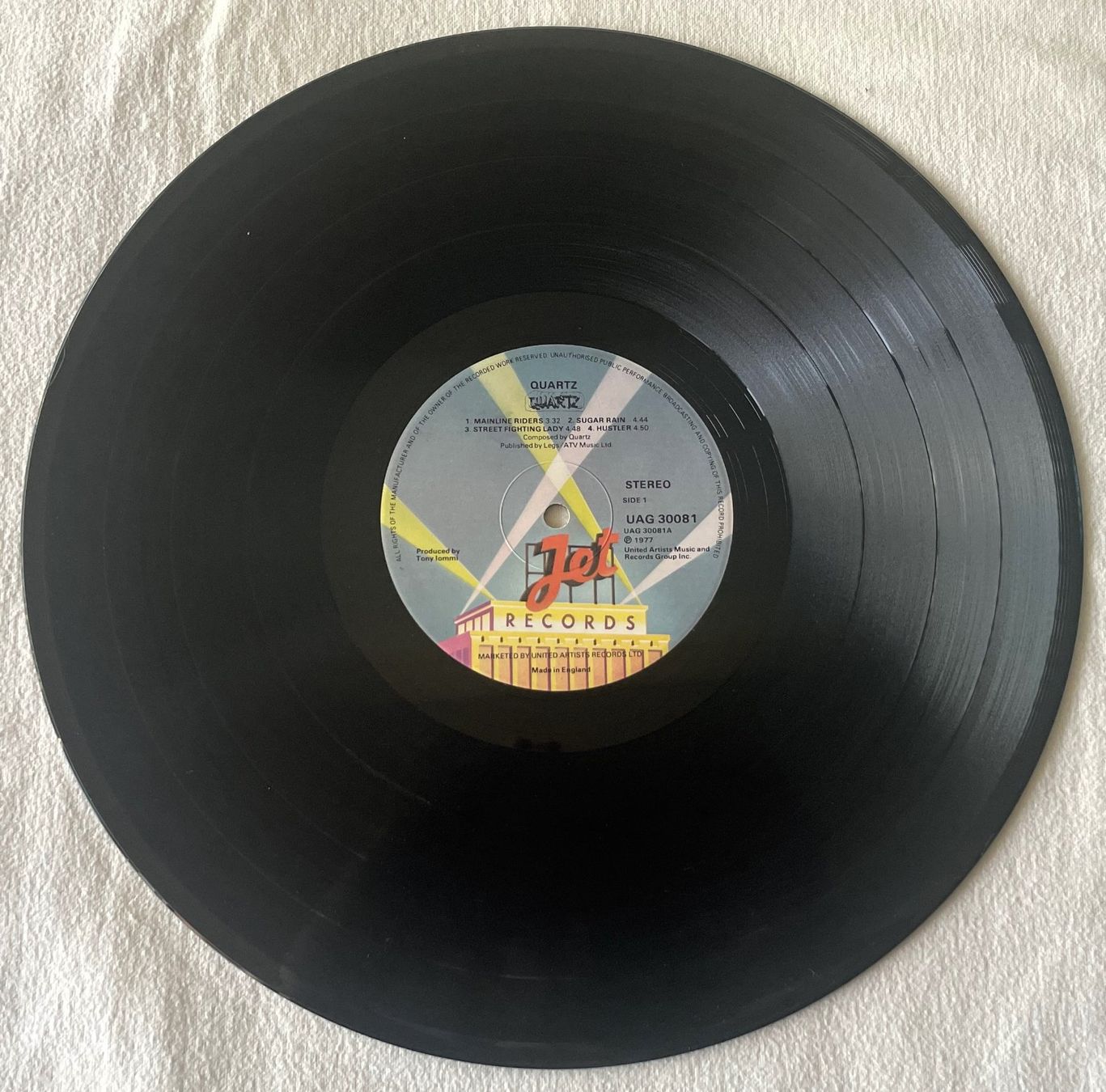 Dischi in vinile: Quartz - Quartz - LP - 1977 - OIS - First Press - Jet Record – Usato da Uster venduto da Zardodel 2