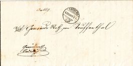 Amtlicher Brief Aarburg 1869