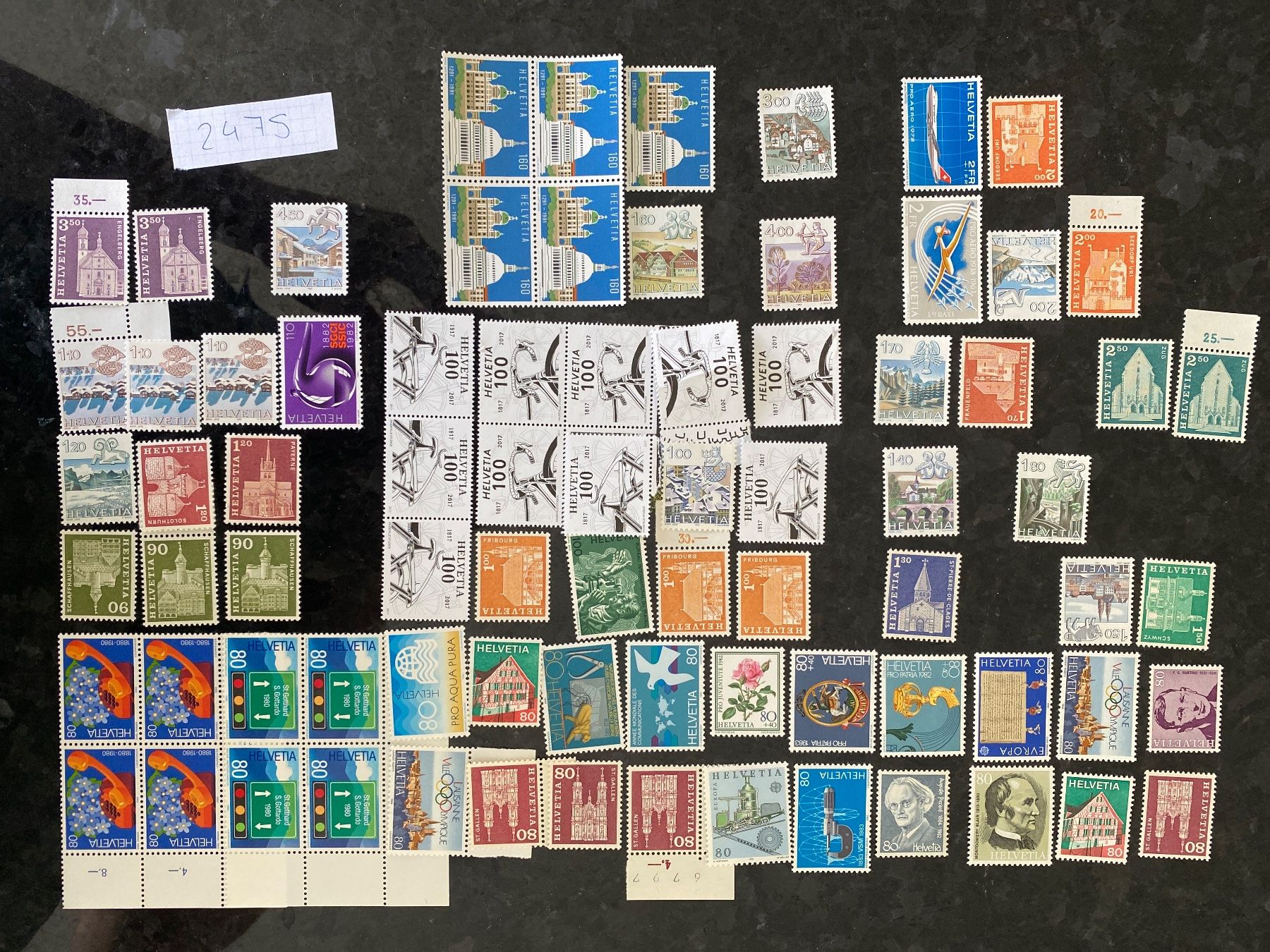 Alle Briefmarken: 102.10Fr Frankaturware Sammlung postfrisch ungestempelt – Neu (gemäss Beschreibung) aus Wil SG von Chefsugus