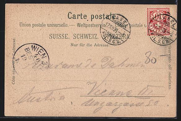 Cartoline postali: Litho Basel, Teilansicht mit Brücke, St – Usato da Berlin venduto da bartko-reher 1