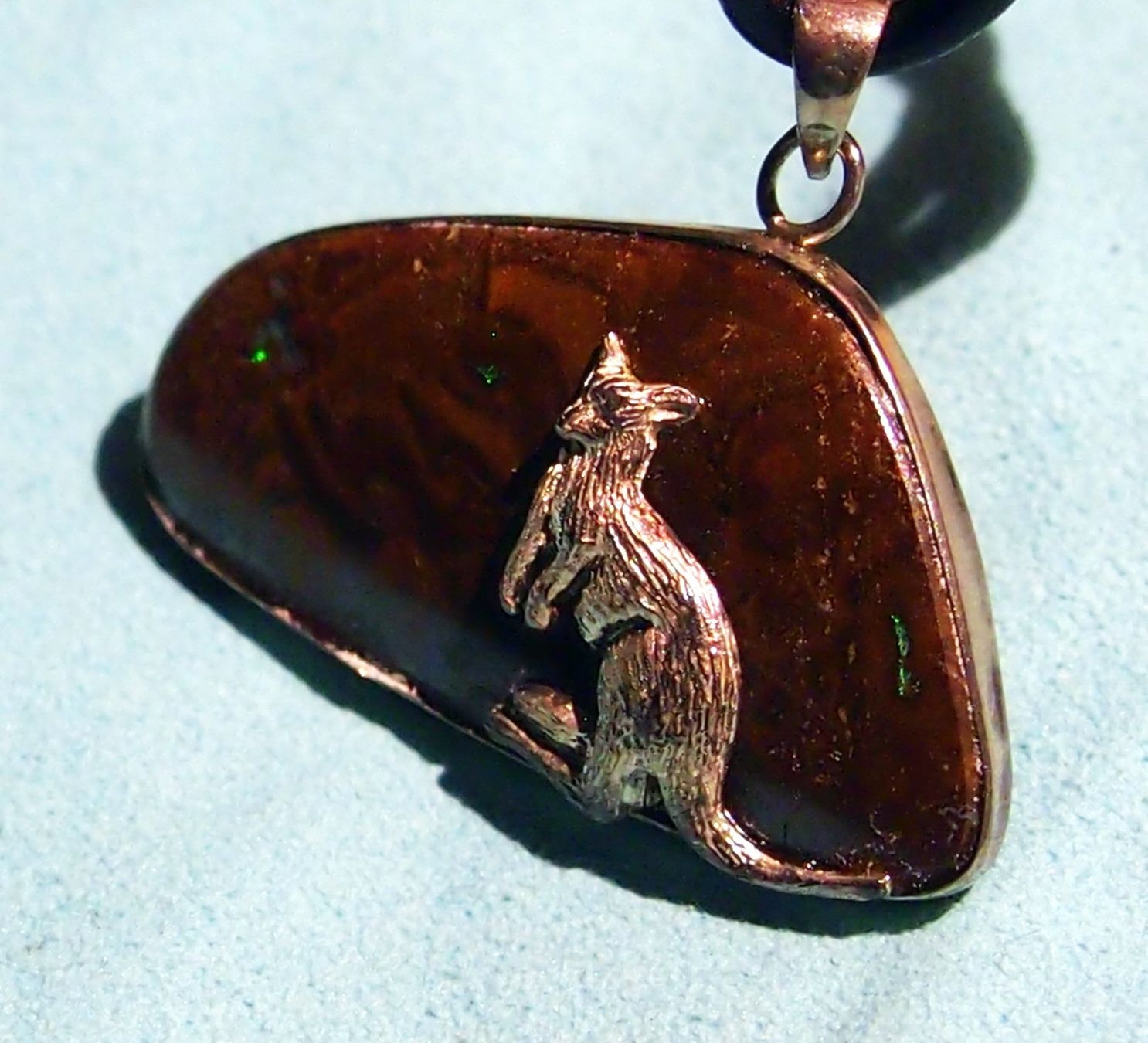 Ciondoli: 34 CTS BOULDEROPAL QUEENSLAND mit Känguru! – Nuovo e nell'imballaggio originale da Reinach BL venduto da blumarco 6