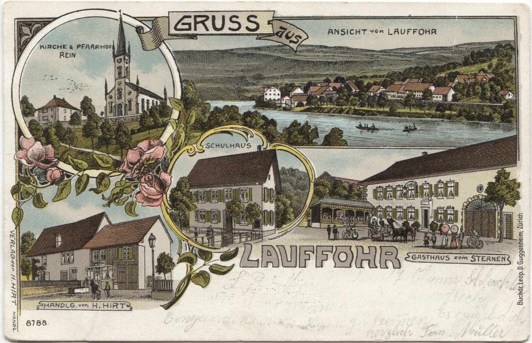 Cartoline postali: LAUFFOHR AG 1910 Lithografie – Usato da Rothrist venduto da Clanx