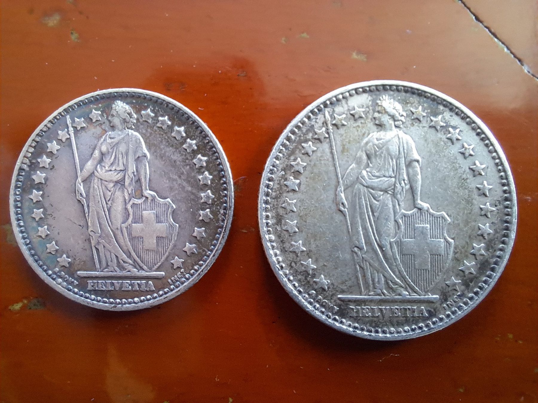 Tutti le monete: Pièces 1frs et 2 francs 1937 – Usato da LAUSANNE venduto da KWEW 1