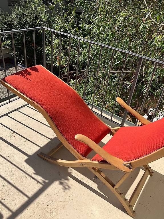 Sedie a sdraio: Vintage Holzliegestuhl – Usato da Basel venduto da ssi4056 2