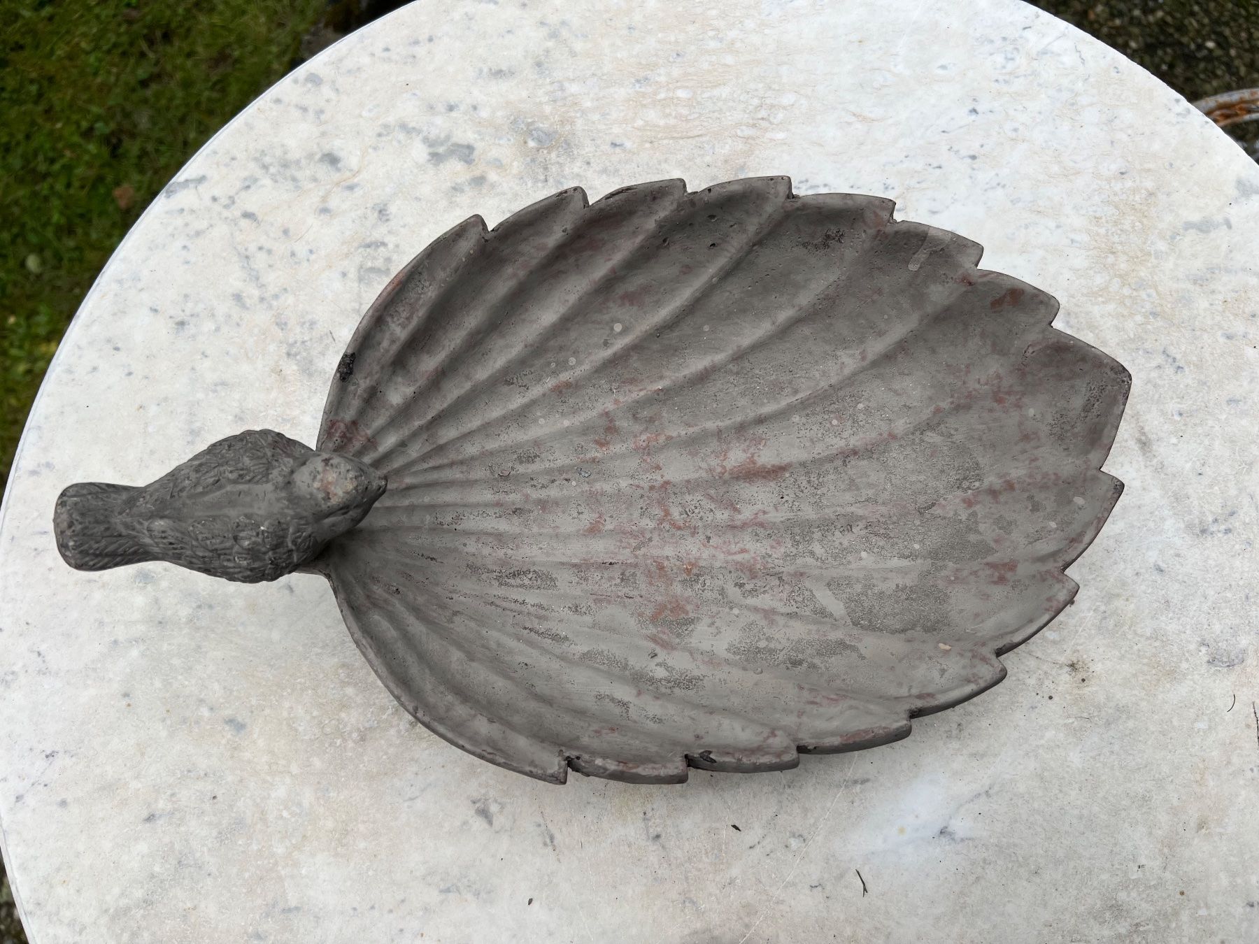 Tutte le decorazioni: Blatt mit Vogel Steinoptik Vogelfutterbehälter Shabby Chic – Nuovo (secondo la descrizione) da Bern venduto da FANTASTICTREASURES 3