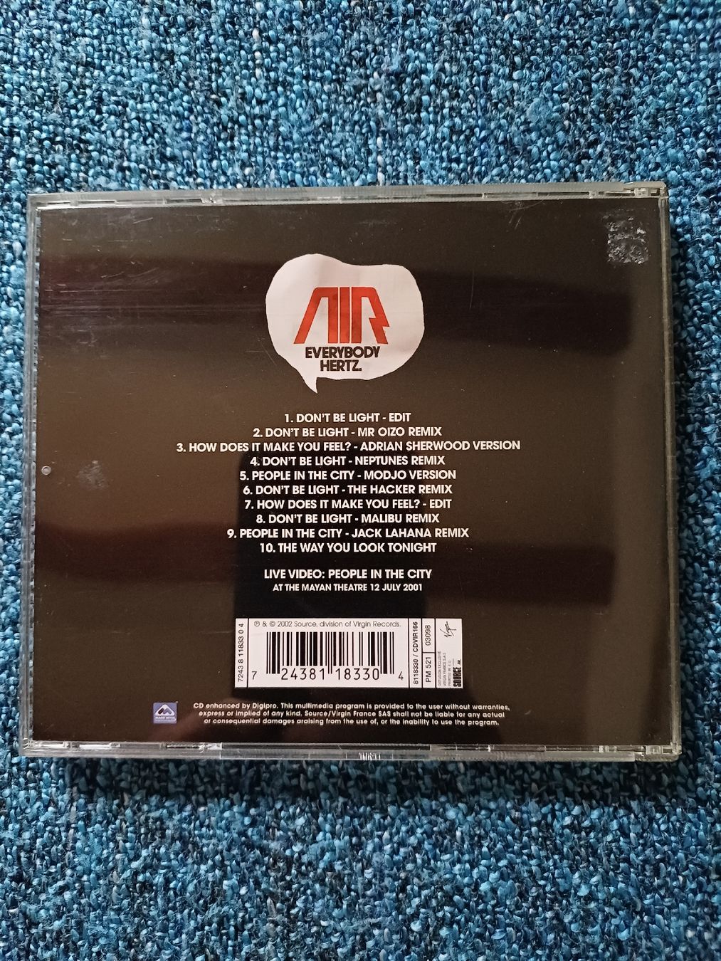 CD: Air "Everybody Herz" CD – Usato da Begnins venduto da Drastic-Sound 1