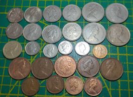 Münzsammlung aus England