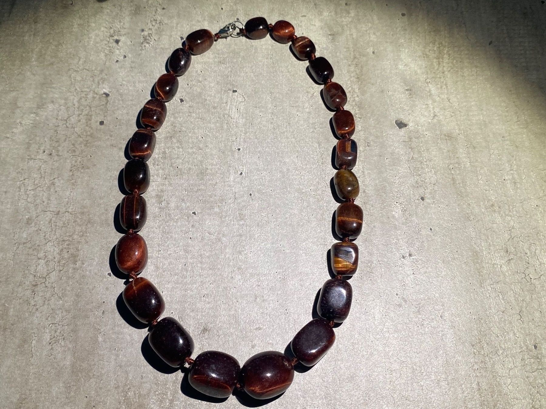 Catenine: Tiger eye   Tigerauge Edelstein Halskette – Nuovo e nell'imballaggio originale da Laax GR venduto da krippenfiguren-laax 9