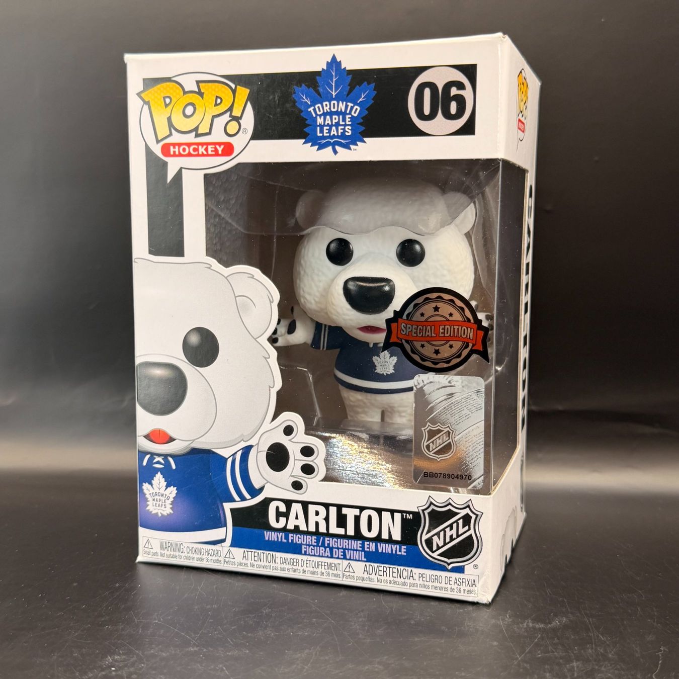 Funko Statuette: Funko Pop! NHL Carlton 06 – Usato da Düdingen venduto da Nerdworld