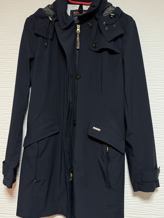 Woolrich Damen Regenparka, XL, marineblau, top Zustand