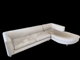 Ecksofa beige Stoff guter Zustand - Until Aug 31st
