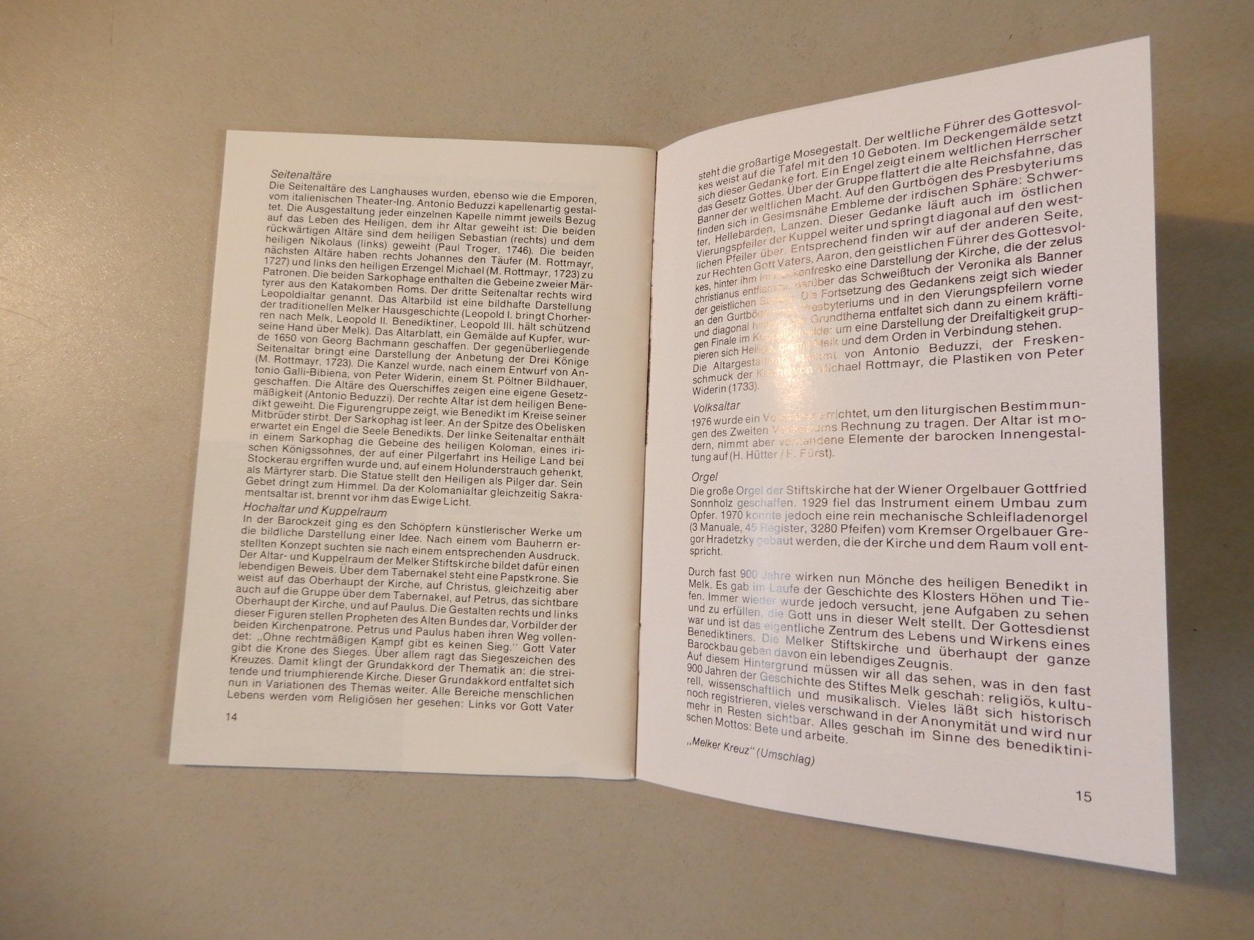 Bücher: Stift Melk Reiseführer Broschüre – Gebraucht aus Erstfeld von Mario_boe0 7