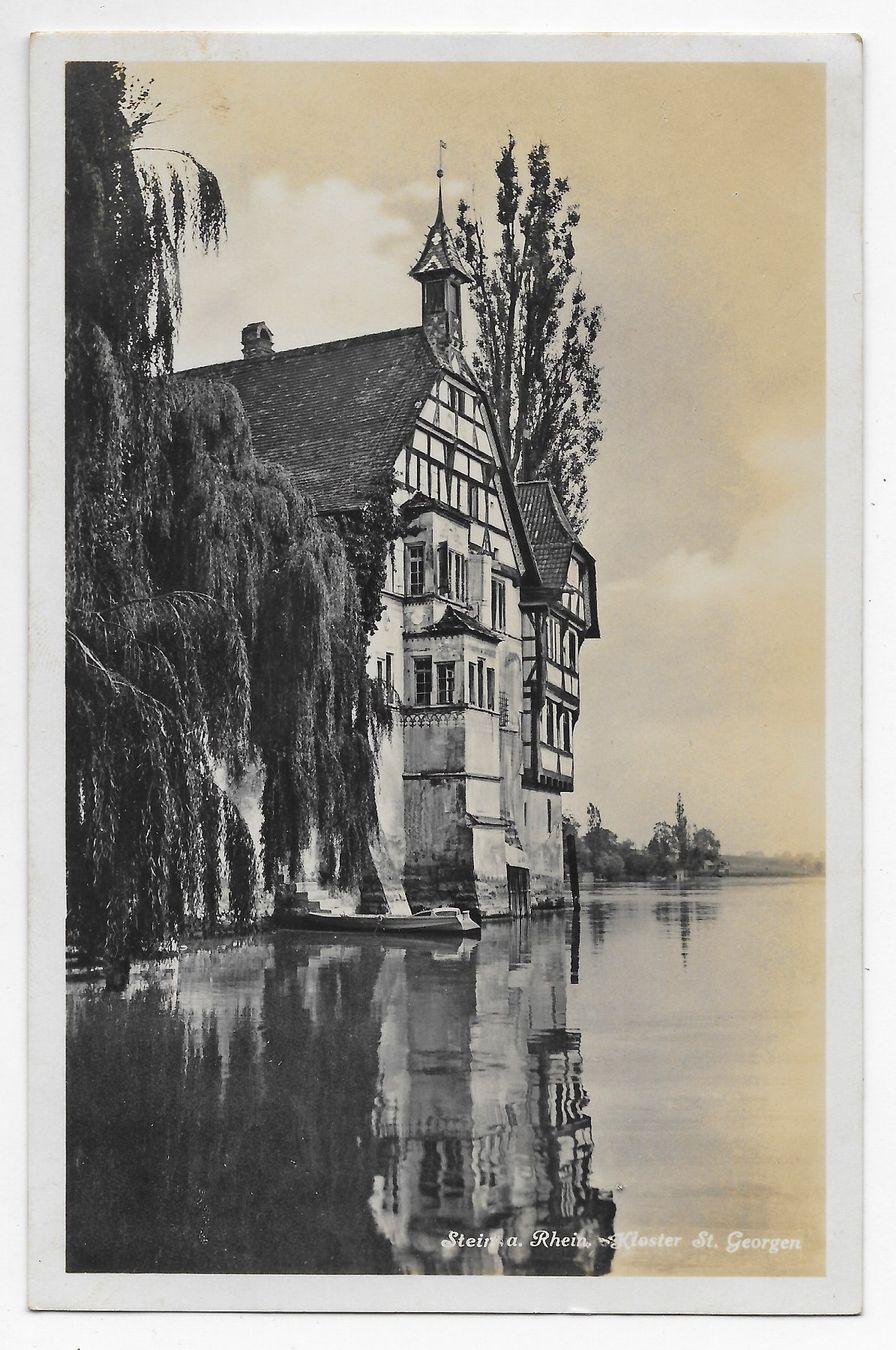 Cartoline postali: Stein am Rhein, Kloster St. Georgen – Usato da Hefenhofen venduto da Richsalz
