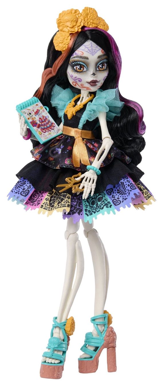 Bambole: Monster High poupée Skelita Calaveras – Nuovo e nell'imballaggio originale da St-Imier venduto da ATTAKSHOP 5