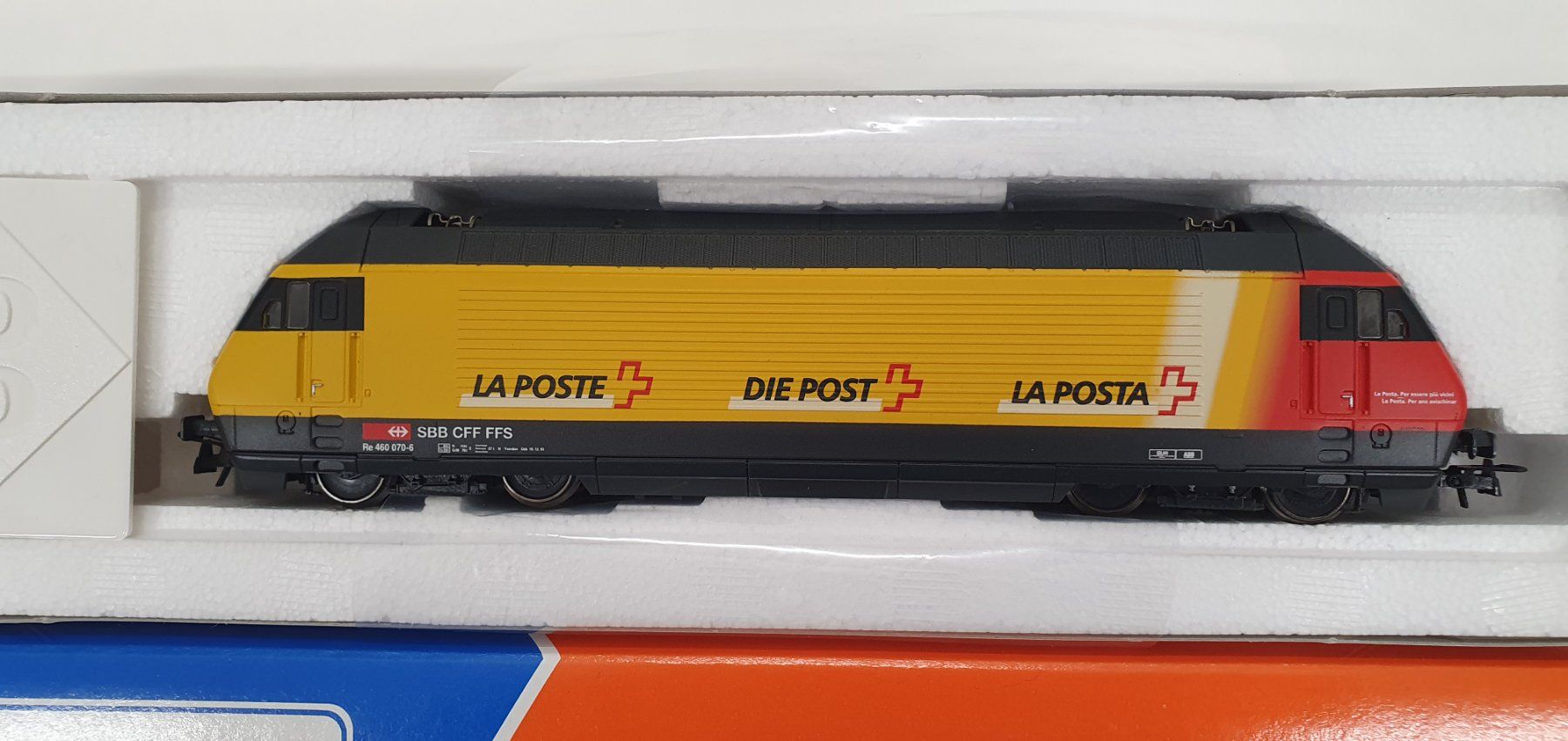 Roco Modellini di ferrovie: Roco 43655 PO70 SBB Re 460 070-6 Post mit Decoder ESU – Nuovo (secondo la descrizione) da Würenlos venduto da juruth 1