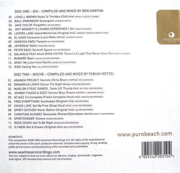 CD: Various – Purobeach - Volumen Dos – Usato da Zürich venduto da birtha 1