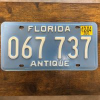 🇺🇸 U.S. Autoschild - Florida 067 737 - ORIGINAL