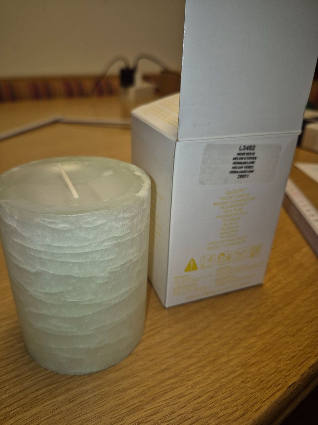 Partylite Candele: Partylite Glolite Pilarkerze Honigmelone – Nuovo (secondo la descrizione) da Buttikon SZ venduto da sefa02 2