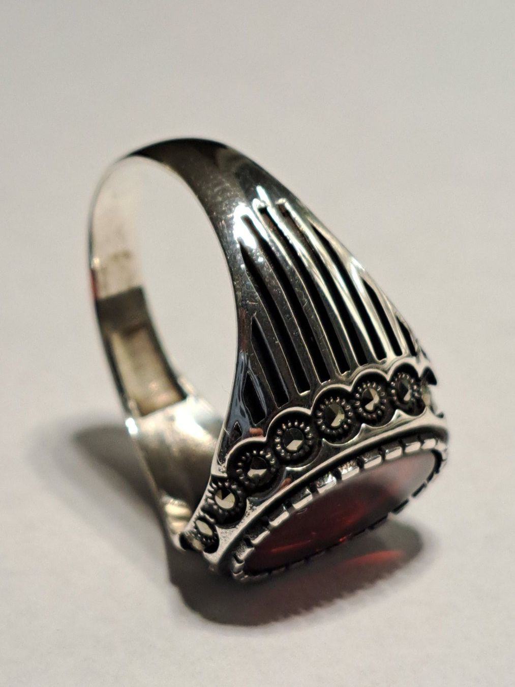 Ringe: 0040 - Bague en argent, Agate, taille 65 – Neu und originalverpackt aus Neuchâtel von NIDAVELIR 2