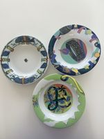 Bopla Langenthal Suppenteller 3 Stück buntes Design