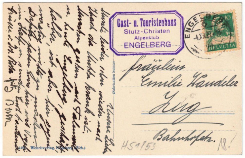 Cartoline postali: Engelberg - Luftseilbahn Gerschnialp--Trübsee – Usato da Binningen venduto da Mountainrider 1