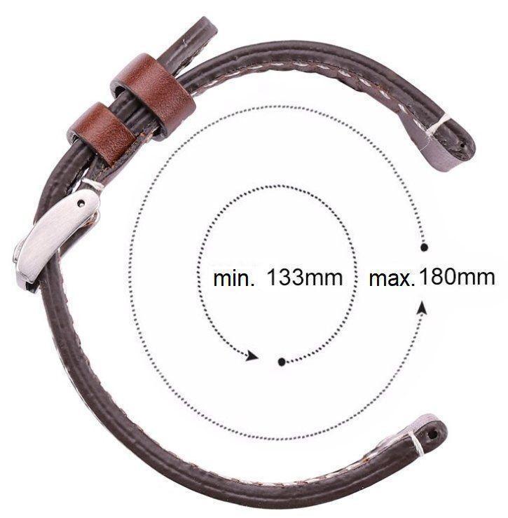 Bracciali & Braccialetti: 20mm Oil Wachs Leder Vintage Uhrenarmband – Nuovo e nell'imballaggio originale da Courlevon venduto da HotSaleandPrice 1