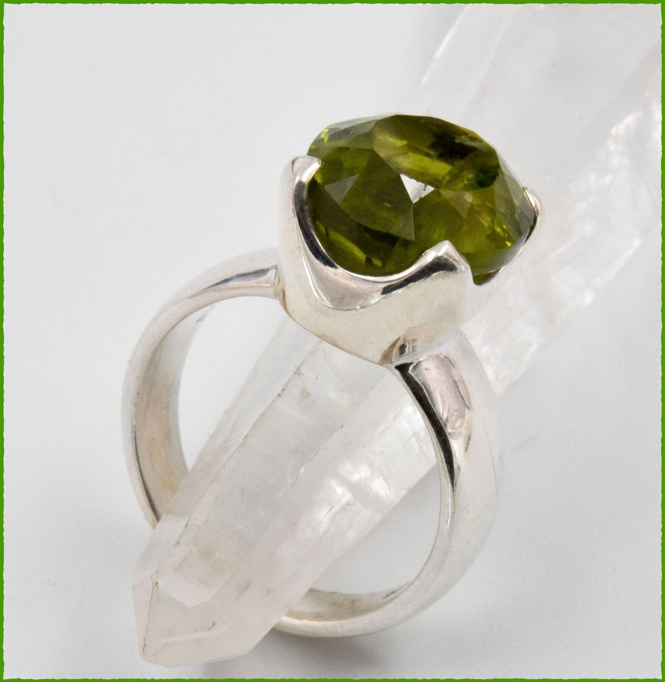 Anelli: Peridot Ring 925 Silber – Nuovo e nell'imballaggio originale da Oberglatt ZH venduto da Goldfee1 1