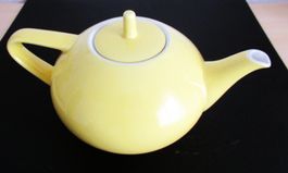 RÖSSLER  PORZELLAN TEEKANNE VINTAGE HELLGELB