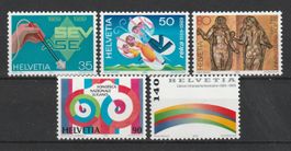 SUISSE 1989 Timbres de propagande II **