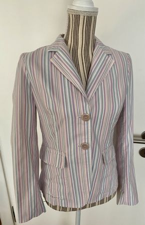 Blazer Weekend MaxMara rayures pastels femme taille 36