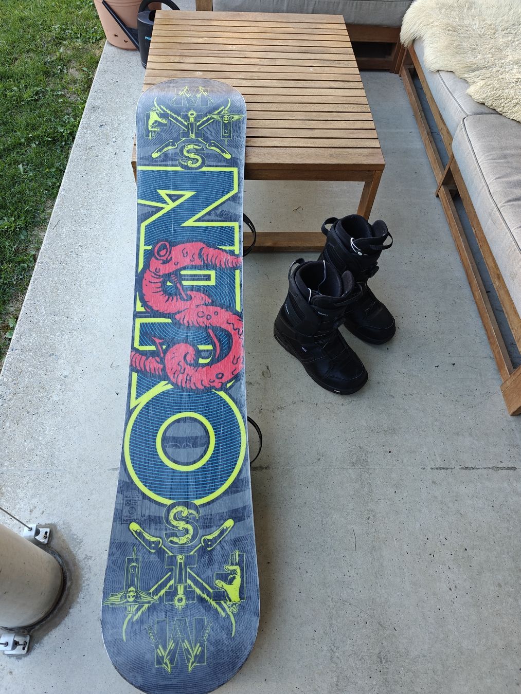 Snowboard Nitro Boards: Nitro Misfit X mit Bindung, inkl. Schuhe – Gebraucht aus Thalwil von Metrosch 1