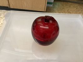 Rote Apfel Dose Glas Deko Teelichthalter 🍎