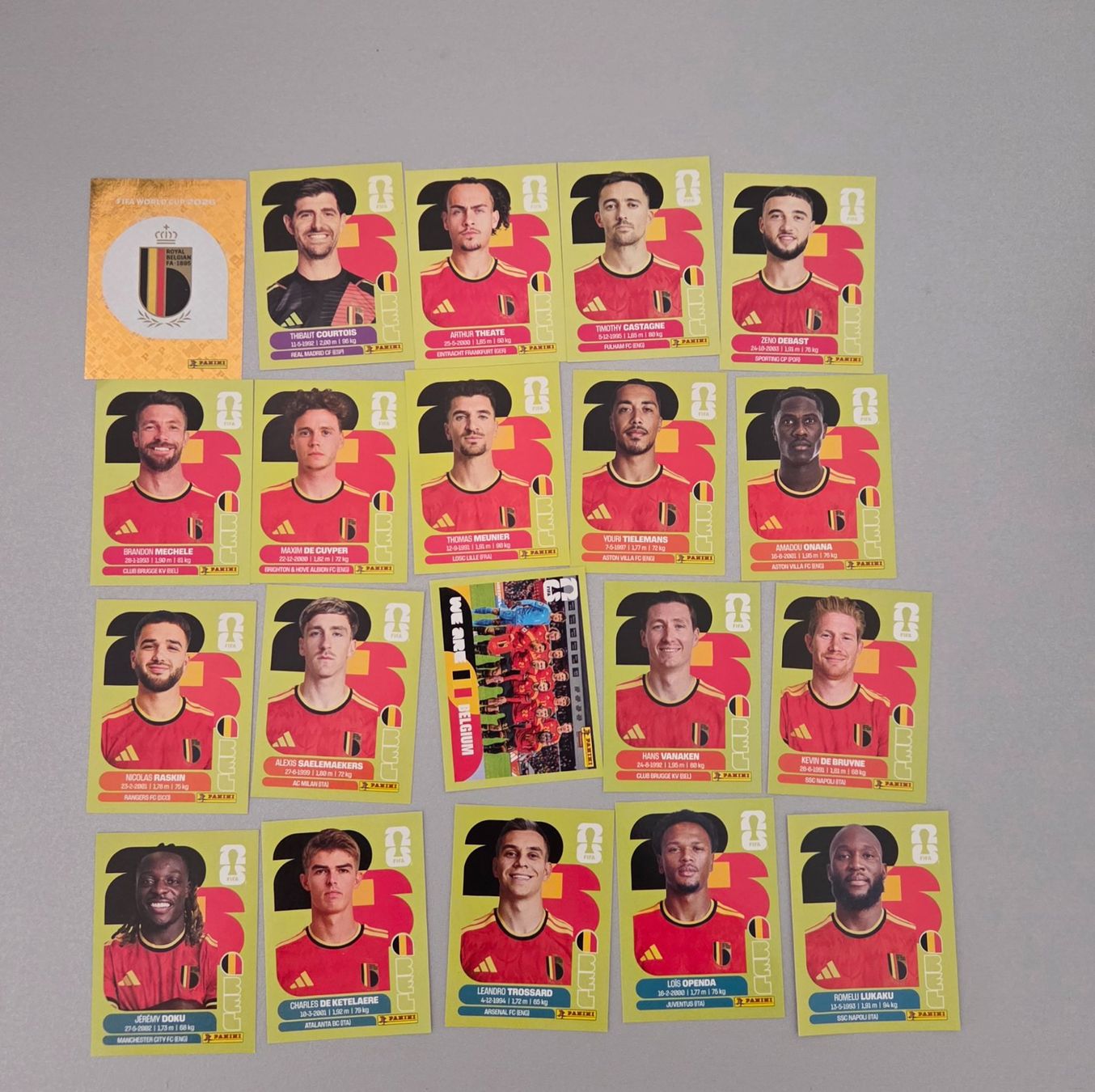Tutti i francobolli: 🇧🇪 ÉQUIPE DE BELGIQUE – PANINI FIFA WORLD CUP 2026 🇧🇪 – Nuovo (secondo la descrizione) da martigny venduto da Crs1725