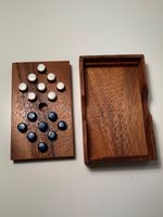 Enigma Spiel Puzzle Rätsel Solitär Teak Teakholz Vintage