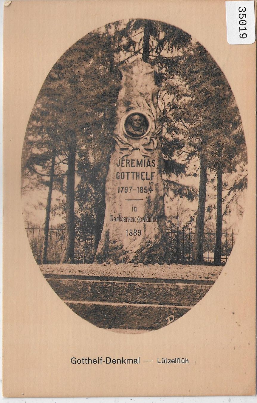 Cartoline postali: Gotthelf-Denkmal - Lützelflüh – Usato da Ettingen venduto da Kartenplanet