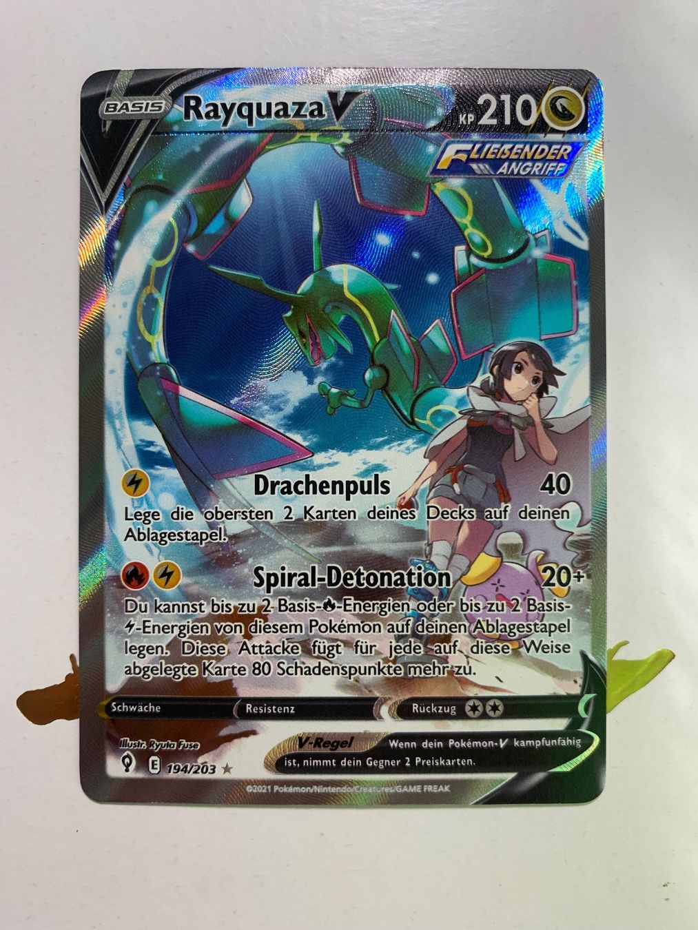 Pokémon Sammelbilder & Trading cards: Pokémon Rayquaza Alt Art – Gebraucht aus Wettingen von