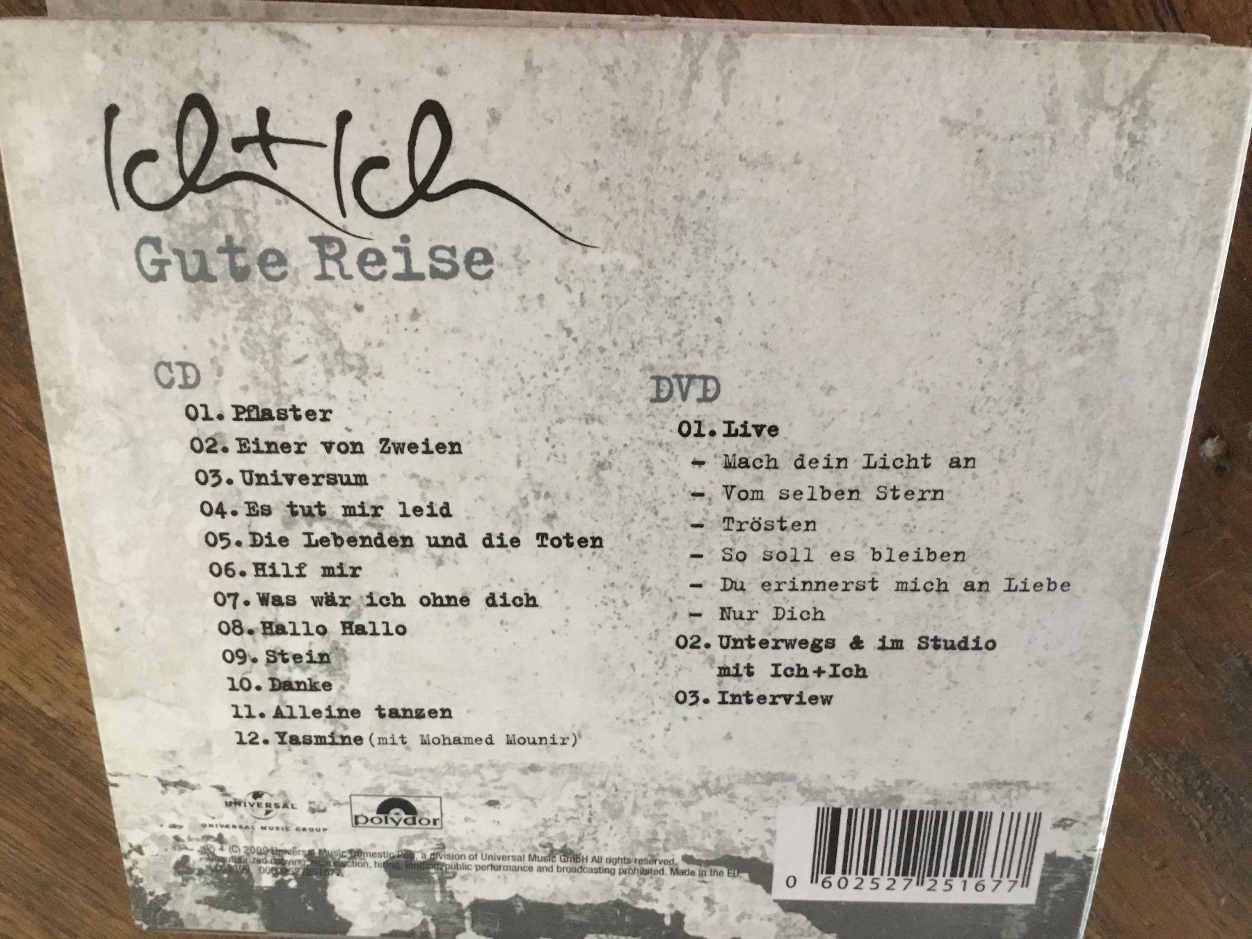 CD: Ich + Ich - Gute Reise CD/DVD – Usato da Thierachern venduto da sweden08 1