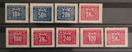 Tschechoslowakei 1938: Tauben & Herz-Ornamentik / Volkstrach