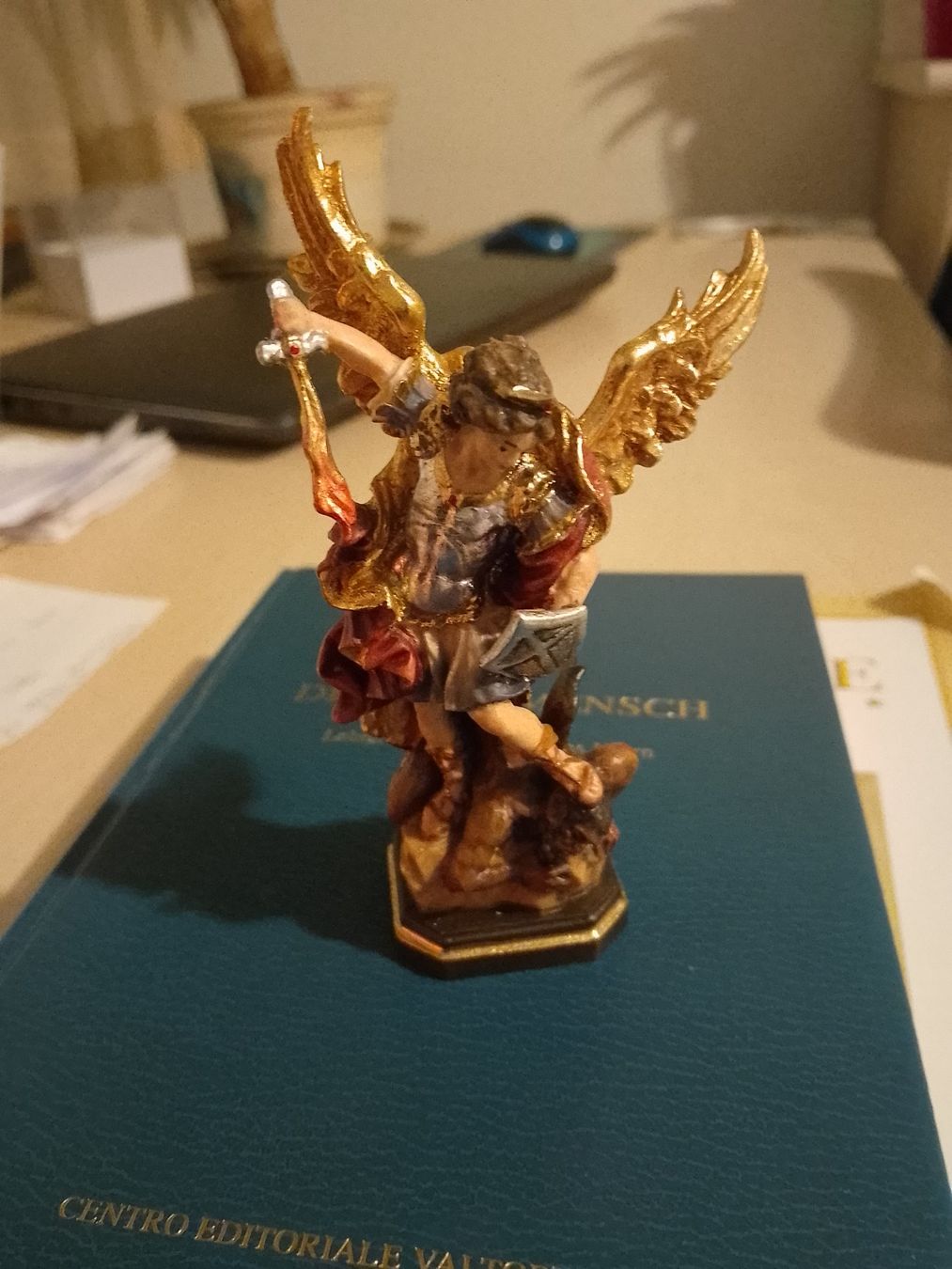 Figuren: Statue Erzengel Michael, 10cm – Neu (gemäss Beschreibung) aus Weinfelden von PaterPio1968