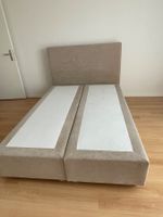 Boxspringbett 140 cm (ohne Matratze) beige