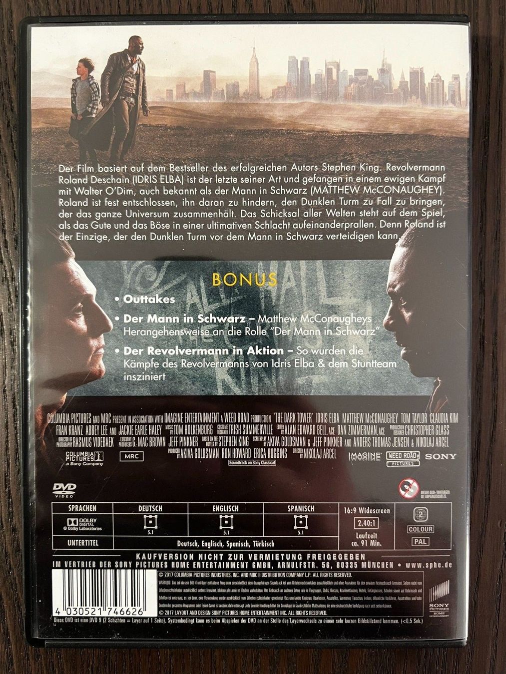 Tutti i DVDs: Der dunkle Turm – Usato da Zürich venduto da FilmFreunde 1