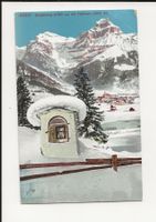 AK 1947 Engelberg (1019 m) mit Hahnen (2611 m) im Winter ⛄