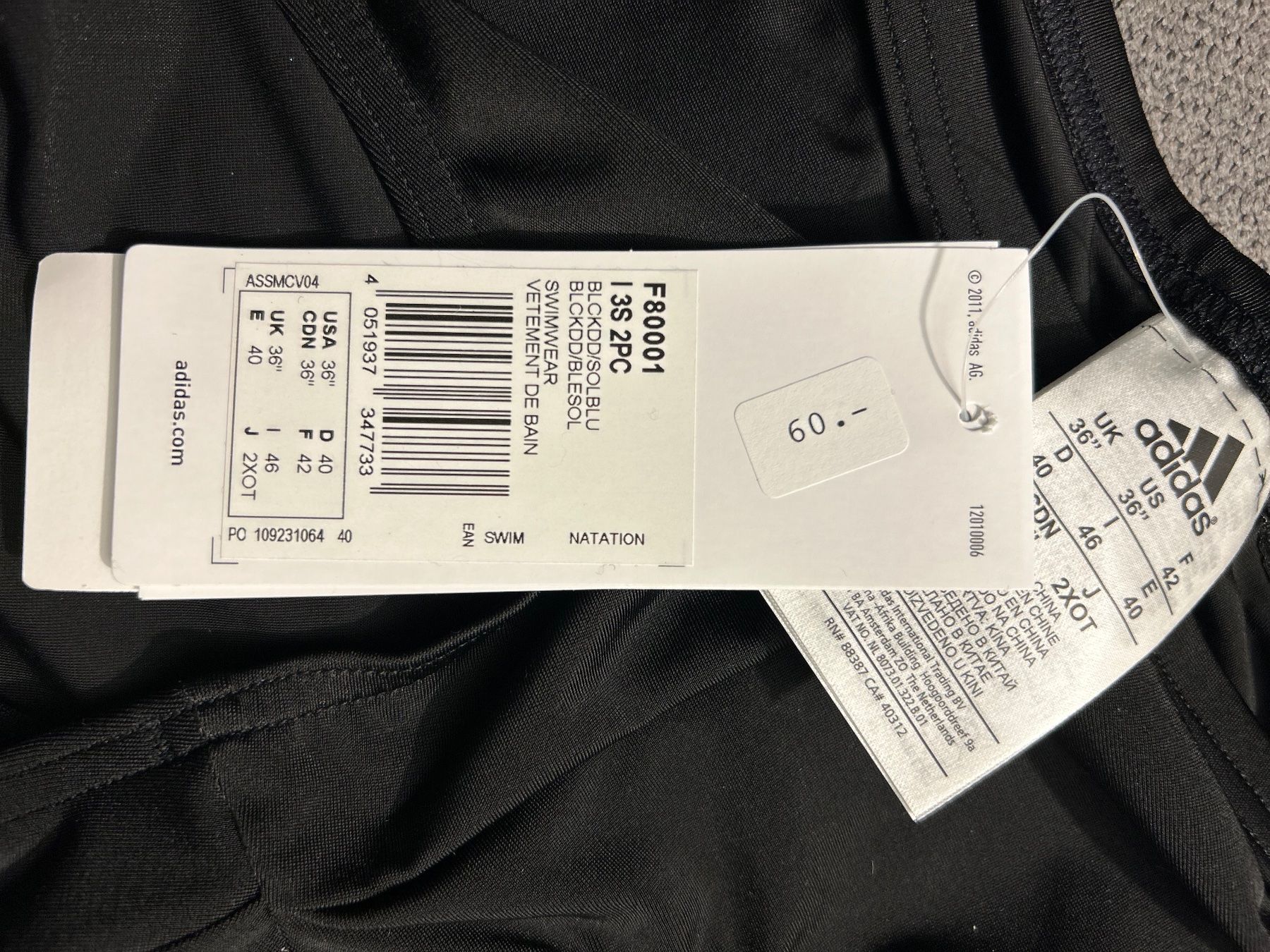Adidas Costumi da bagno & Bikini: Bikini Adidas US Grösse 36 - Neu – Nuovo e nell'imballaggio originale da Corgémont venduto da Tania05 1