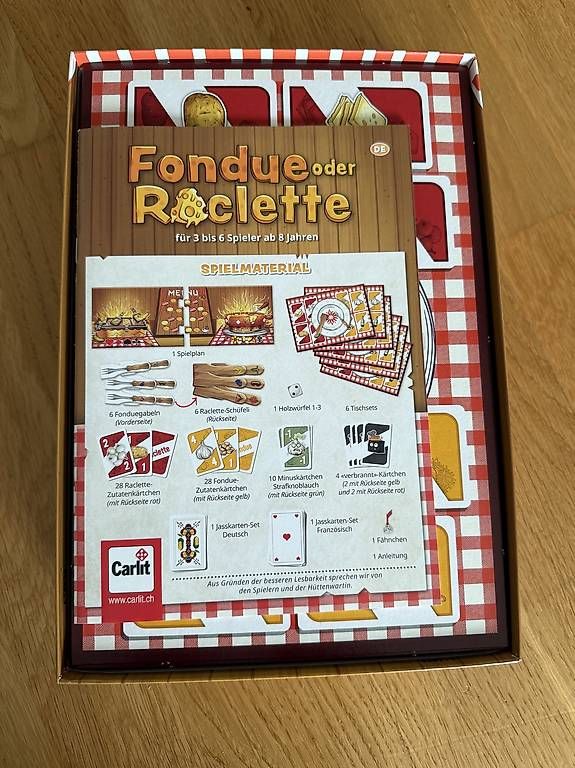 Giochi: Spiel Fondue oder Raclette NEU – Nuovo (secondo la descrizione) da Greifensee venduto da Seq 2