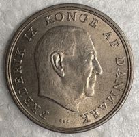 Dänische 5-Kronen-Münze aus dem Jahr 1961 vz