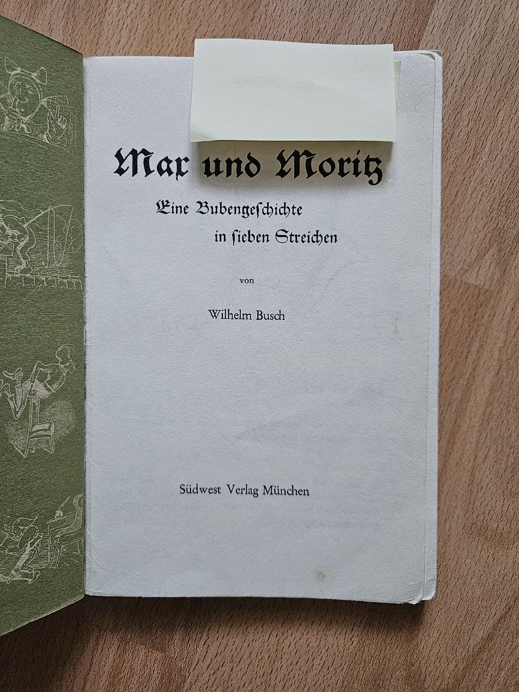 Libri: Max und Moritz, Wilhelm Busch, Ausgabe von 1960 – Usato da Ebikon venduto da SecondChance_byM 1